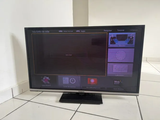 Televisão smartv 43 - Panasonic: com defeito na tela
