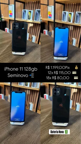 iPhone 11 128gb e 11 Pro Max 256gb- Seminovo- 6 meses Garantia 
