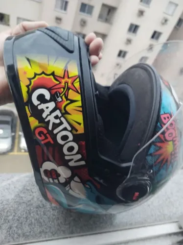 ? Capacete FW3 GT Estampado - Usado em Bom Estado