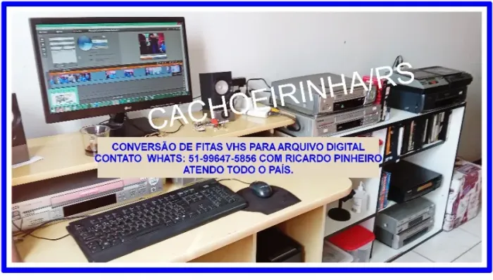 Digitalização de fitas vhs para mp4 vídeo