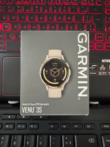 Garmin Venu 3S Bege com dourado - Use o cupom ELETRO5
