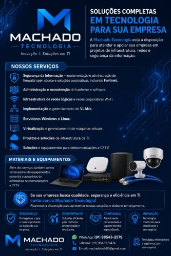 Machado Tecnologia ? Conectando você às melhores soluções.
