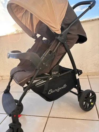 Burigotto Ecco Completo - Carrinho + Moisés + Bebê Conforto - Impecável