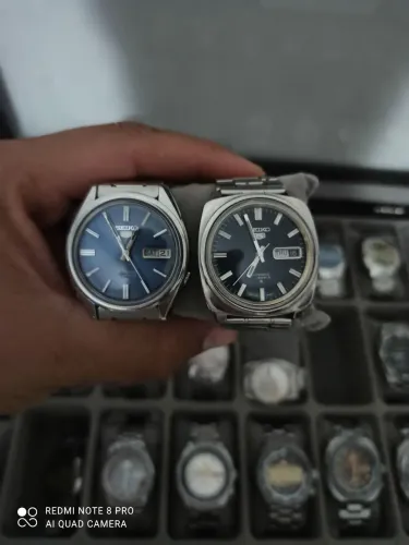 Lote 2 relógios Seiko 5 - 6119 e 7019