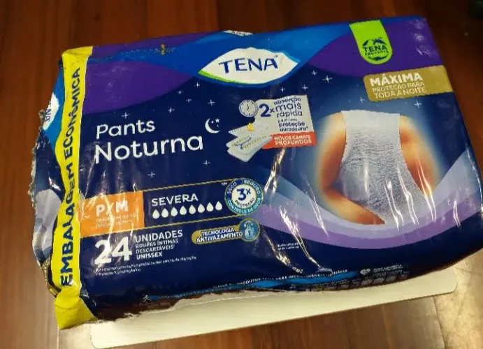 Fralda ROUPA ÍNTIMA DESCARTÁVEL TENA PANTS NOTURNA P/M 21 UND.