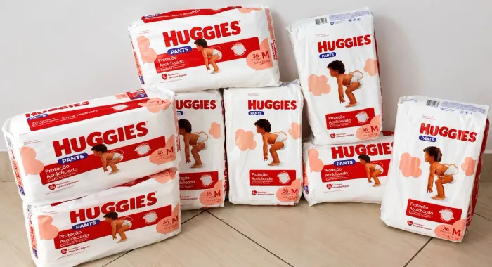 Fralda Huggies calça, tamanho M