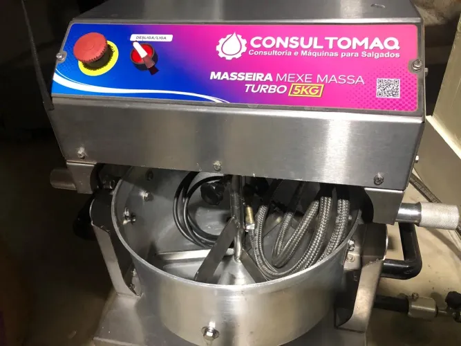 Masseira Mexe Massa Turbo Inox 5Kg - Consultomax I