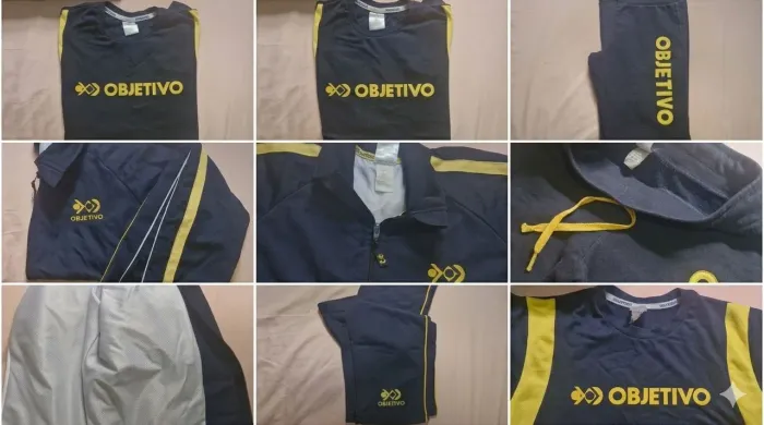 Uniforme escolar colégio objetivo 