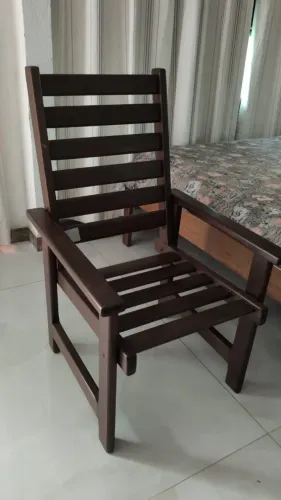 Cadeira Imbuia Maciça | de Descanso| Madeira Pesada | 02 Unidades | L64 X P65 X A104 (opo