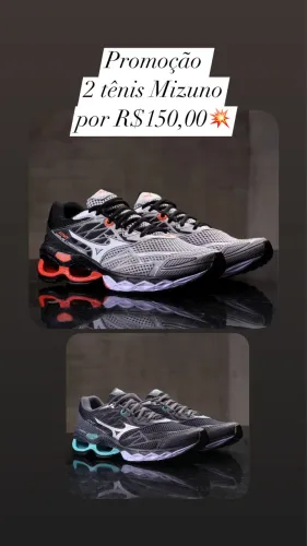 2 pares tenis mizuno por R$150,00