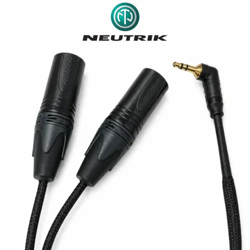 Cabo Y de Audio P2 Estéreo Para 2x XLR Macho, Para TALKBACK ADX5D SHURE Conectores Neutrik