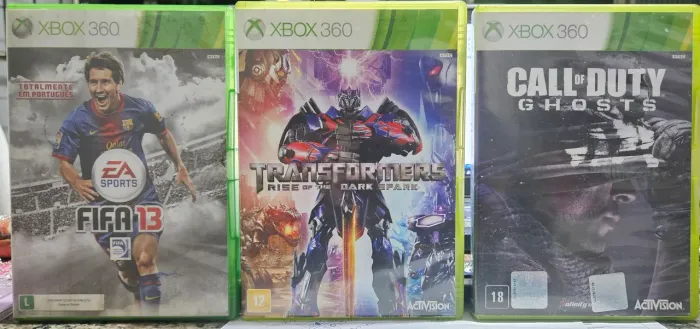 Pacote três jogos Xbox 360