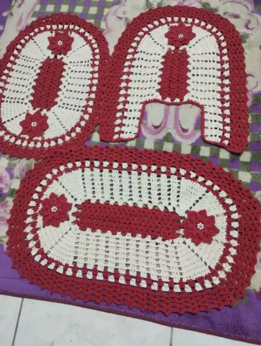 Conjunto de crochê $100 José Américo