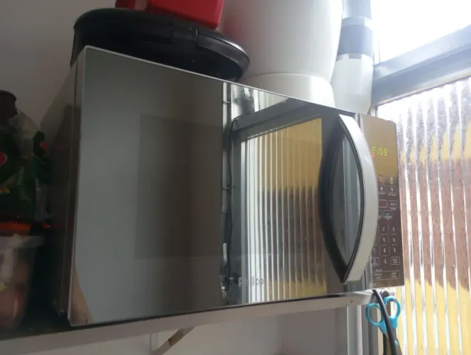 Vendo microondas inox espelhado 