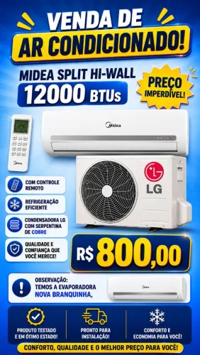 Ar Condicionado Split Hi Wall Midea