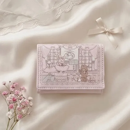Carteira Fofa Coelho e Urso Coleção Sonho de Primavera