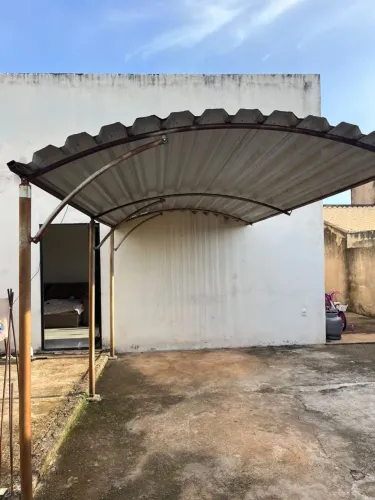 Garagem estrutura metálica