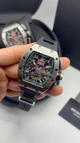 Richard Mille Automático Preto/Prata