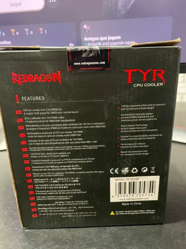 Redragon tyr cpu cooler Novo