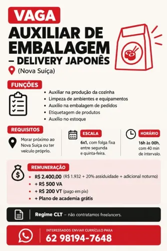 AUXILIAR DE EMBALAGEM