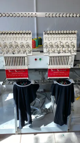 Máquina de bordar - bordadeira - 2 cabeças com 12 agulhas- SunSpecial - muito nova