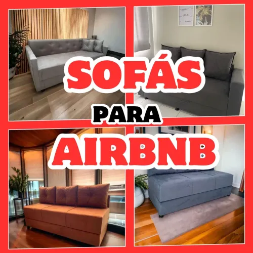 SOFÁS NOVOS e RESISTENTES, preço de FÁBRICA. (Airbnb, residências)