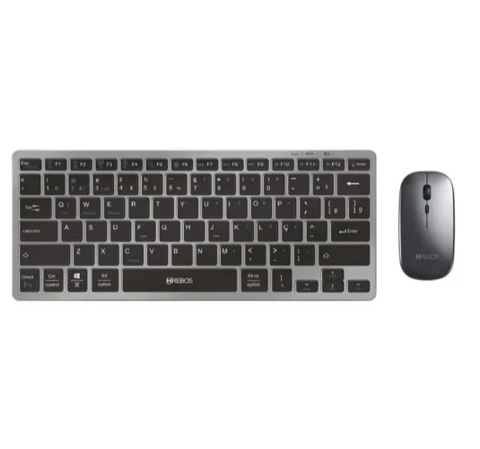 Teclado sem fio mouse sem fio kit HREBOS Premium HS-525K