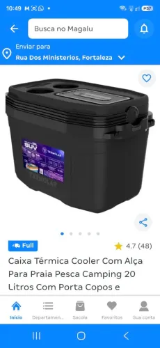 Caixa termica cooler