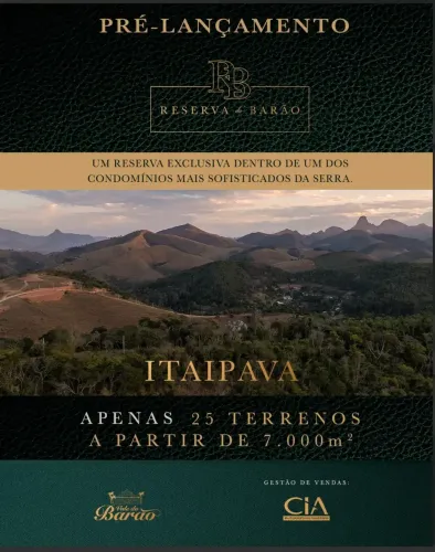 Condomínio RESERVA DO BARÃO! PRÉ LANÇAMENTO! Itaipava/Pedro do Rio - Petrópolis - RJ