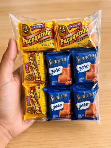 Paçoca Tradicional - Pacote com 8 Unidades R$9