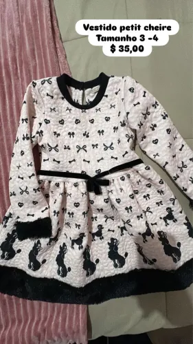 Vestido Inverno infantil 