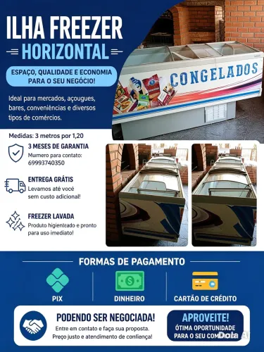 ILHA FREEZER HORIZONTAL 
