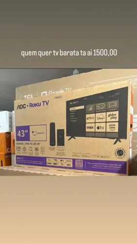 Tv smart 4k 43 polegadas AOC