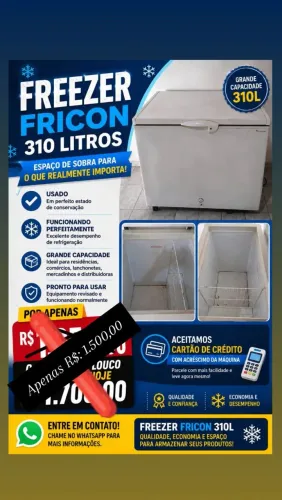 Freezer horizontal Fricon 311 litros