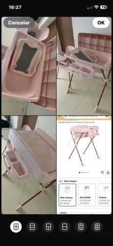Banheira com trocador 