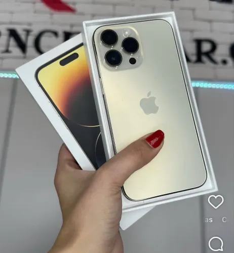iPhone 14 pro max dourado 128GB 6 meses de garantia