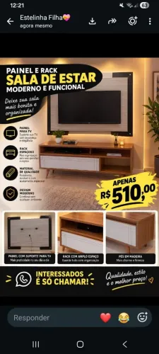 Promoção Rack com painel