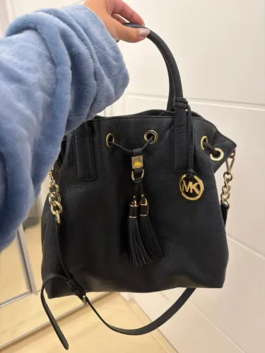 Bolsa Michael Kors Preta Couro Legítimo