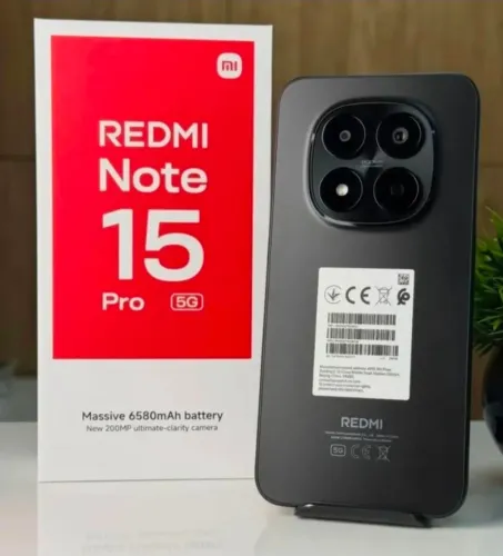 REDMI NOTE 15 PRO 5G 256GB E 8 RAM NOVO LACRADO EXCELENTE PREÇO <br>C/ NFC ?<br>NOVO LACRADO ?