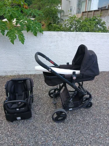 Kit carrinho /bebê conforto e base para carro safety 1st