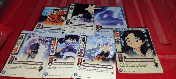 Lote 7 Mini Cards inu Yasha