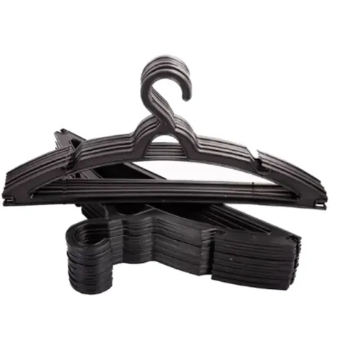 Cabide Adulto Preto Kit de 10 Cabides Reforçados Organizador Roupas Envio Imediato
