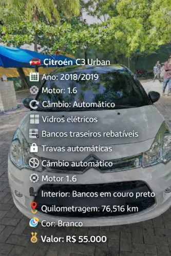 Citroen C3 Urban Trail 1.6 Flex 16V 5P Aut. 2019