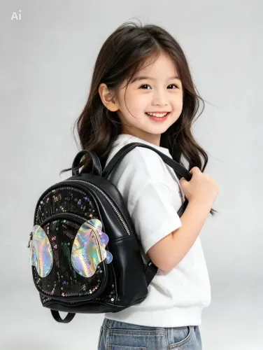 Bolsa mochila com brilho