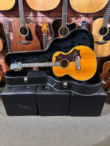Violão Epiphone Elvis Presley Jumbo elétrico regulado ANALISO TROCAS