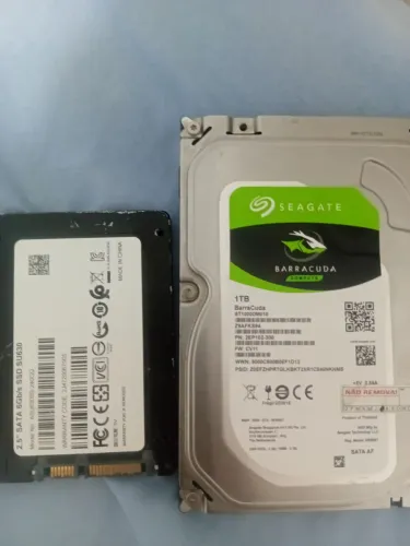 Hdd 7.200 rpm 1tb+ ssd 230gb 6gb/s +cabo sata 6gb/s