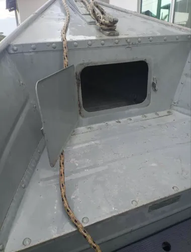 Barco de alumínio borda alta motor 15hp sem carretinha 