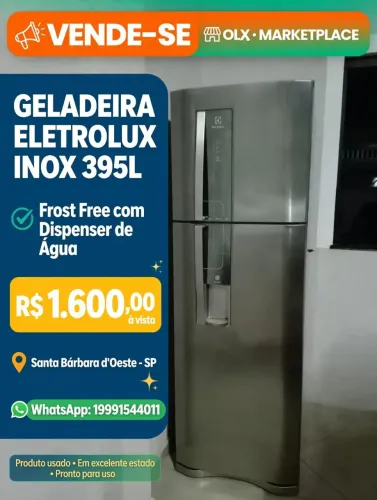 Geladeira Eletrolux inox