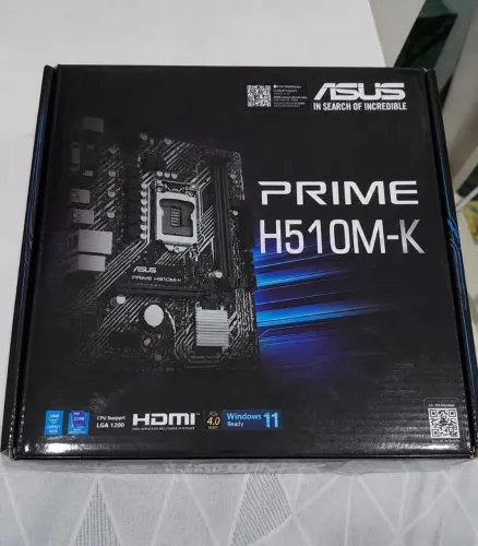 Kit i3 10100F + Asus Prime H510M-K + Cooler Original / Tudo Ok