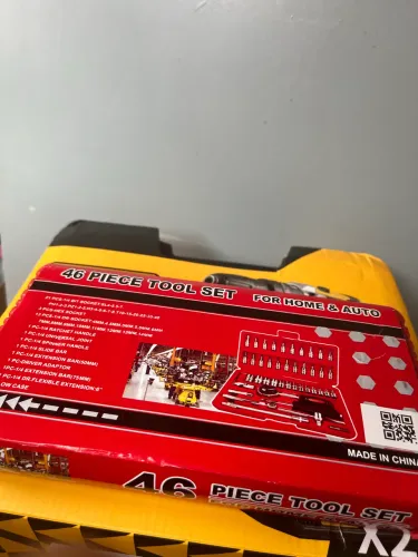 Furadeira Parafusadeira 48V 2 Baterias + Kit 46 Peças de Brinde